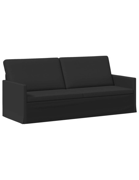 Set di divani 2 pcs Nero Tessuto