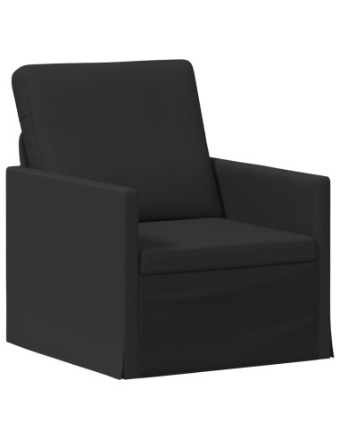 Set di divani 2 pcs Nero Tessuto