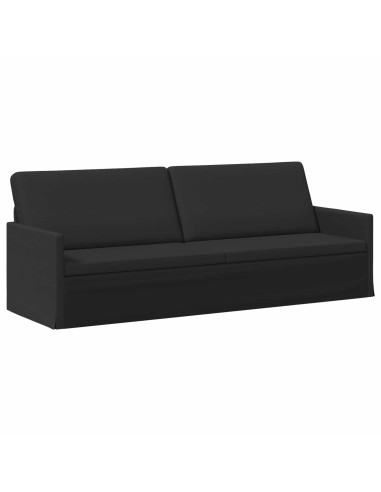 Set di divani 2 pcs Nero Tessuto