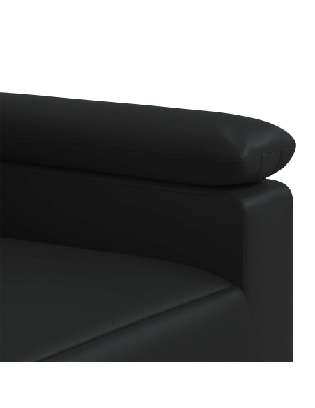 Set di divani 2 pcs Nero Similpelle