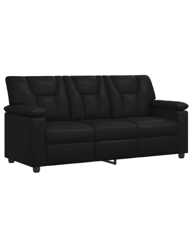 Set di divani 2 pcs Nero Similpelle