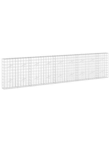 Gabione con Filo da 3,5 mm e Rete da 10x10 cm 450x20x100 cm