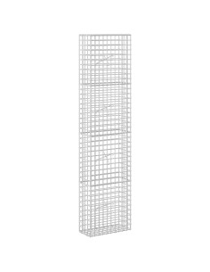 Gabione con filo da 5 mm e rete da 5x5 cm 50x20x200 cm 2