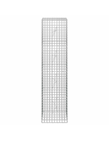 Gabione con filo da 5 mm e rete da 5x5 cm 50x20x200 cm
