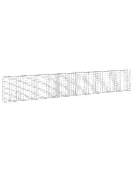 Gabione con Filo da 3,5 mm e Rete da 10x10 cm 650x30x100 cm