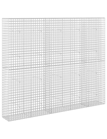 Gabione con filo da 5 mm e rete da 5x5 cm 250x30x200 cm