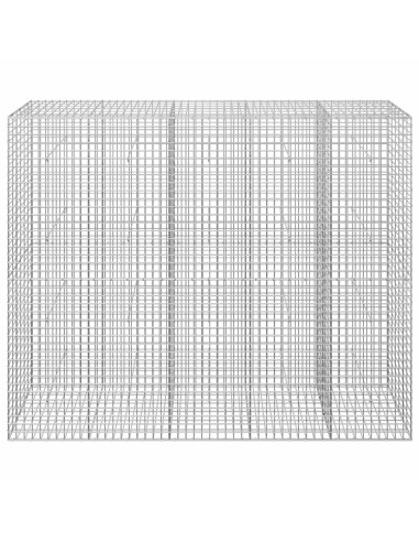 Gabione con filo da 5 mm e rete da 5x5 cm 250x30x200 cm
