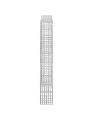 Gabione con filo da 5 mm e rete da 5x5 cm 250x30x200 cm