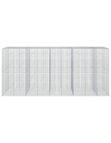 Gabione con filo da 5 mm e rete da 5x5 cm 450x50x200 cm