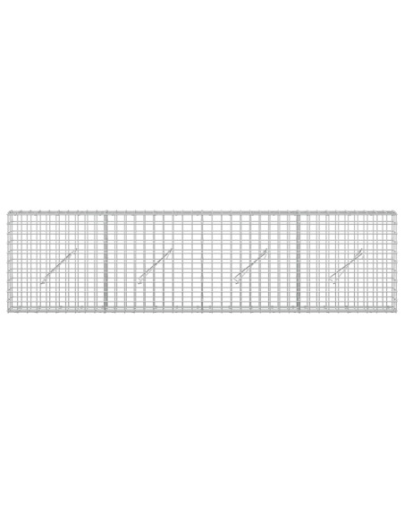 Gabion con Filo da 3,5 mm e Maglia da 5x5 cm 200x10x50 cm