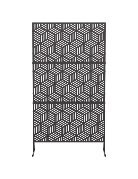 Schermo per Privacy 100 x 50 x 180 cm Acciaio Nero