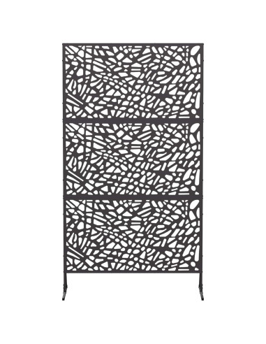 Schermo per Privacy 100 x 50 x 180 cm Acciaio Nero