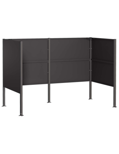 Schermo per bidone della spazzatura 167 x 85 x 113 cm Acciaio