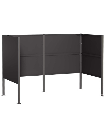 Schermo per bidone della spazzatura 167 x 85 x 113 cm Acciaio