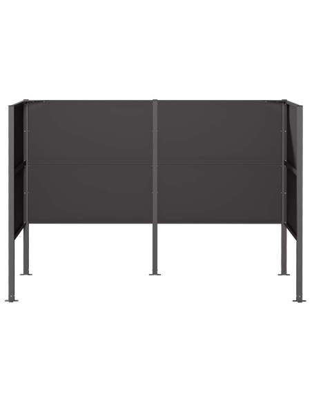 Schermo per bidone della spazzatura 167 x 85 x 113 cm Acciaio