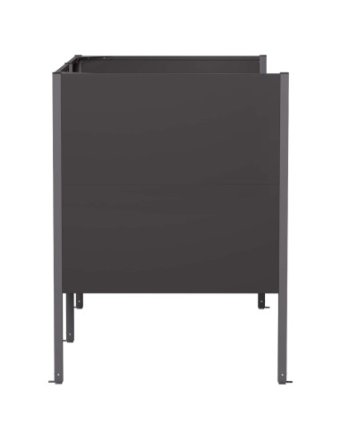 Schermo per bidone della spazzatura 167 x 85 x 113 cm Acciaio