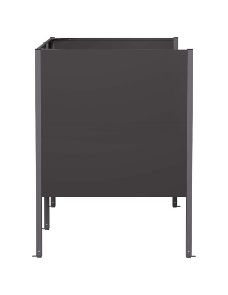 Schermo per bidone della spazzatura 167 x 85 x 113 cm Acciaio