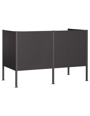 Schermo per bidone della spazzatura 167 x 85 x 113 cm Acciaio