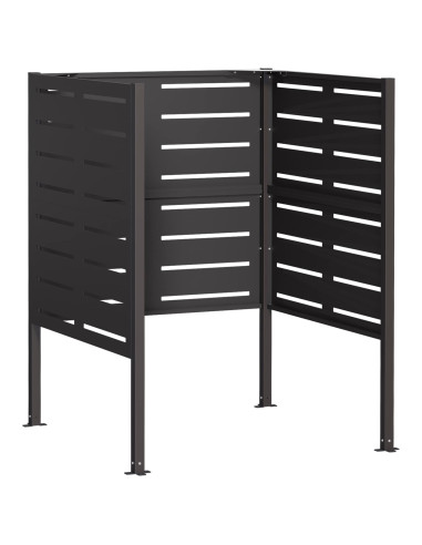 Schermo per bidone della spazzatura 85 x 85 x 113 cm Acciaio