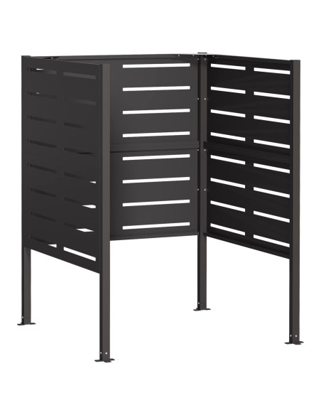 Schermo per bidone della spazzatura 85 x 85 x 113 cm Acciaio