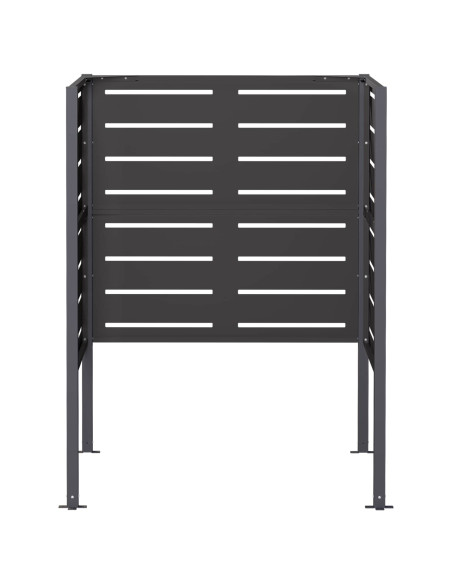 Schermo per bidone della spazzatura 85 x 85 x 113 cm Acciaio