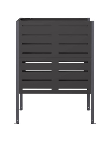 Schermo per bidone della spazzatura 85 x 85 x 113 cm Acciaio