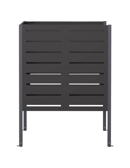 Schermo per bidone della spazzatura 85 x 85 x 113 cm Acciaio
