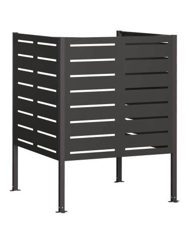 Schermo per bidone della spazzatura 85 x 85 x 113 cm Acciaio