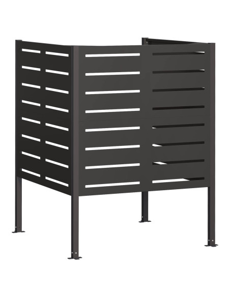 Schermo per bidone della spazzatura 85 x 85 x 113 cm Acciaio
