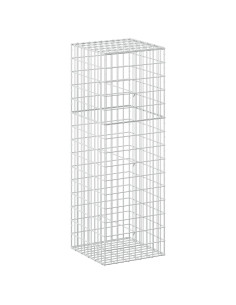 Gabione con Filo da 5 mm e Rete da 5x10 cm 50x50x150 cm 2