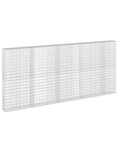 Gabione con Filo da 5 mm e Rete da 5x10 cm 450x30x200 cm 2