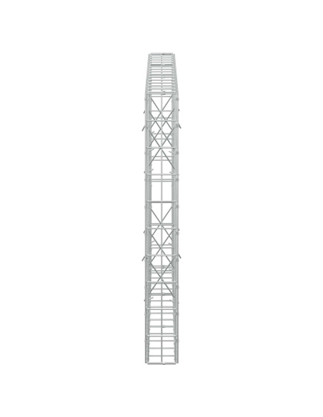Gabione con Filo da 5 mm e Rete da 5x10 cm 150x10x100 cm