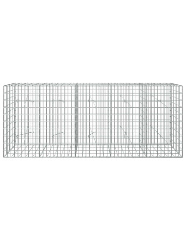 Gabione con Filo da 5 mm e Rete da 5x10 cm 250x20x100 cm
