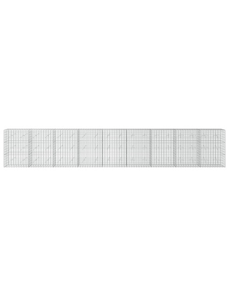 Gabione con Filo da 5 mm e Rete da 5x10 cm 900x20x150 cm