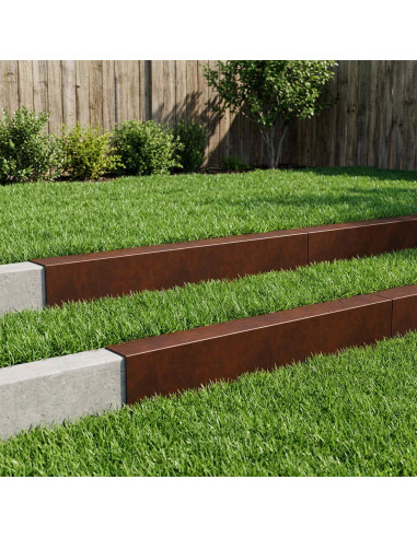 Profilo di copertura per giardino 10 pz 100 x 20 x 15 cm