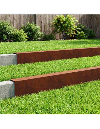 Profilo di copertura per giardino 10 pz 100 x 10 x 15 cm