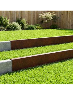 Profilo di copertura per giardino 10 pz 100 x 6 x 15 cm
