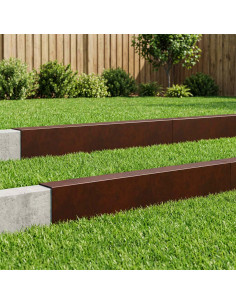 Profilo di copertura per giardino 10 pz 100 x 15 x 15 cm