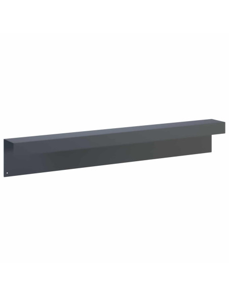 Profilo di copertura per giardino 2 pz 100 x 10 x 15 cm Acciaio