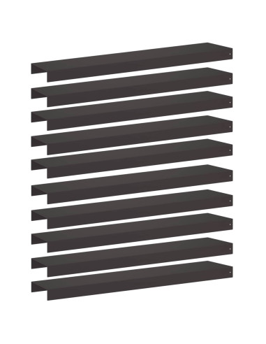 Profilo di copertura per giardino 10 pz 100 x 20 x 5 cm Acciaio