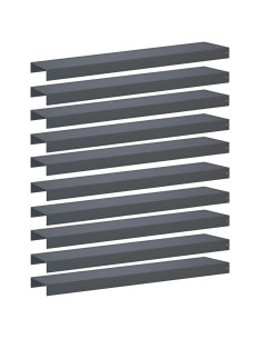 Profilo di copertura per giardino 10 pz 100 x 20 x 5 cm Acciaio 2