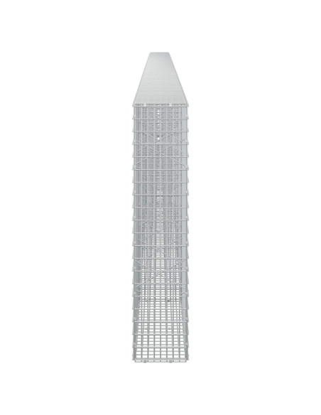 Gabione con filo da 3,5 mm e rete da 5x2,5 cm 850x20x100 cm