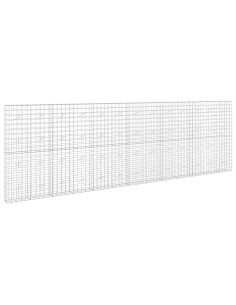 Gabione con filo da 5 mm e rete 10x10 cm 650x20x200 cm 2