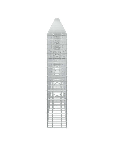 Gabione con filo da 5 mm e rete da 5x5 cm 1050x20x100 cm