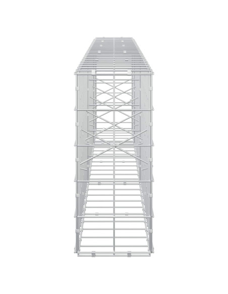 Gabione con Filo da 3,5 mm e Rete da 10x10 cm 250x20x50 cm