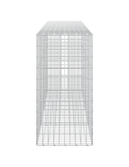 Gabione con Filo da 5 mm e Rete da 5x10 cm 400x50x100 cm