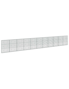 Gabione con Filo da 5 mm e Rete da 5x10 cm 1100x20x150 cm 2