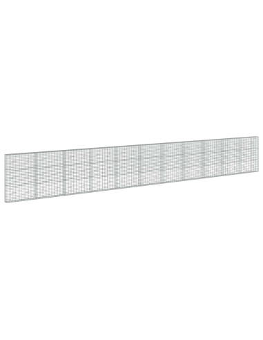 Gabione con Filo da 5 mm e Rete da 5x10 cm 1100x20x150 cm