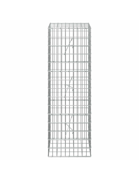Gabione con Filo da 5 mm e Rete da 5x10 cm 50x20x150 cm