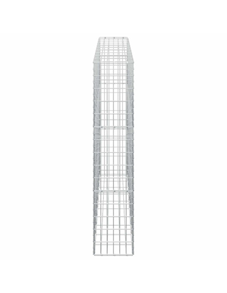 Gabione con Filo da 5 mm e Rete da 5x10 cm 100x30x150 cm